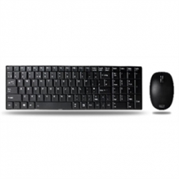 Adesso Keyboard and Mouse WKB-1200UB 2.4GHz RF Wireless Stainless Steel Combo Retail [Item Discontinued]