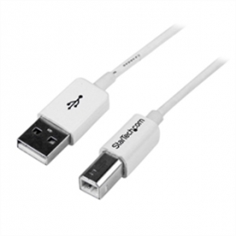StarTech Cable USBPAB1MW 1m White USB2.0 A to B Cable Male/Male Retail [Item Discontinued]