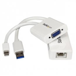 StarTech Accessory MACPRMDPUGBK MacBook Pro VGA and Gigabit Ethernet Adapter Kit White Retail [Item Discontinued]