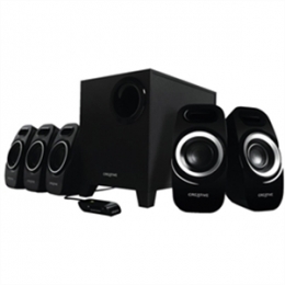 Creative Labs Speakers 51MF4115AA002-CA Inspire T6300 5.1 Surround Speakers Wired Black Retail [Item Discontinued]