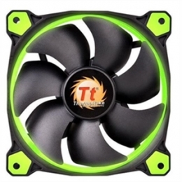 Thermaltake Fan CL-F039-PL14GR-A Riing 14 LED Green 3Pin 1400RPM 51.15CFM RTL [Item Discontinued]