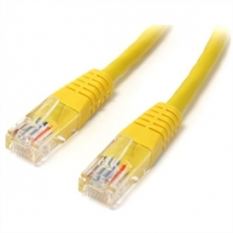 StarTech Cable M45PATCH10YL 10ft Cat5e Yellow Molded RJ45 UTP Cat5e Patch Cable Retail [Item Discontinued]