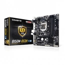 Gigabyte Motherboard GA-B150M-DS3H Core i7/i5/i3 LGA1151 B150 DDR4 SATA MicroATX Retail [Item Discontinued]