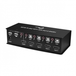 SIIG Accessory CE-KV0612-S1 4x1 USB HDMI KVM Switch with 4Kx2K & PIP Retail [Item Discontinued]