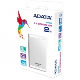A-DATA HDD AHV100-2TU3-CWH External 2TB USB3.0 HV100 White Retail [Item Discontinued]