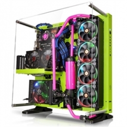 Thermaltake CA-1E7-00M8WN-00 Mid-Tower Core P5 Green Edition 1x3.5 2.5 USB3.0 [Item Discontinued]