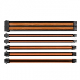 Thermaltake CB AC-036-CN1NAN-A1 TtMod Sleeve Cable Orange Black Retail [Item Discontinued]