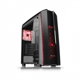 Thermaltake Case CA-1H6-00M1WN-02 Versa N27 Black (3X Red LED Fan) Window Mid-tower Chassis Retail [Item Discontinued]