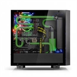 Thermaltake Case CA-1I4-00M1WN-00 Core G21 Tempered Glass Edition Mid-Tower Black Retail [Item Discontinued]