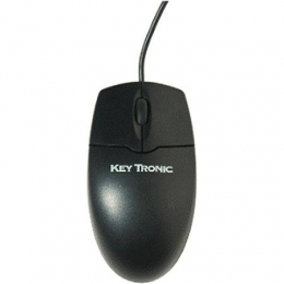 Keytronic 2MOUSEU2L USB Optical Scroll Wheel Mouse Black 2-Button RoHS [Item Discontinued]