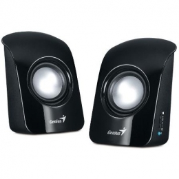 Genius Speaker 31731006100 SP-U115 1.5W 3.5mm PC Notebook MP3 CD Device USB Black Retail [Item Discontinued]