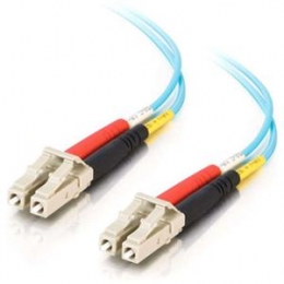 5m LC LC Duplex Aqua Fiber Cable [Item Discontinued]