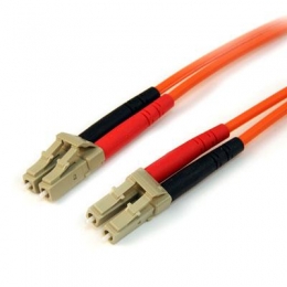 StarTech Cable 50FIBLCLC5 5m Multimode 50/125 Duplex Fiber Patch LC-LC Retail [Item Discontinued]