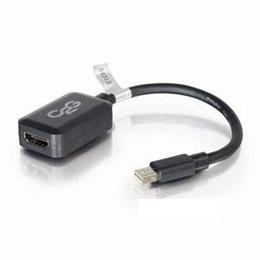 8in Mini DisplayPort Male to HDMI Female Adapter Converter - Black [Item Discontinued]