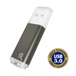 PQI Storage 627V-008GR1XXX U273V USB3.0 Flash Drive 8GB Iron Gray LED Indicator Retail [Item Discontinued]