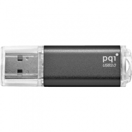 PQI Memory Flash 627V-032GR1XXX U273V USB3.0 Flash Drive 32GB Iron Gray LED Indicator Retail [Item Discontinued]
