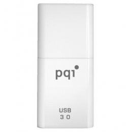 PQI Memory Flash 681V-016GR3003 U819V USB3.0 Flash Drive 16GB Piano White LED Retail [Item Discontinued]