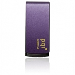 PQI Memory Flash 6822-008GR5002 U822V USB3.0 Capless Rotation Flash Drive 8GB Purple Retail [Item Discontinued]