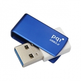 PQI Memory Flash 6822-016GR1002 U822V USB3.0 Capless Rotation Flash Drive 16GB Blue Retail [Item Discontinued]