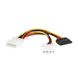 StarTech Cable PYO1LP4SATA 6in LP4 to LP4 SATA Power Y Cable Adapter Retail [Item Discontinued]