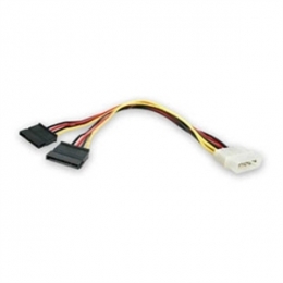 StarTech Cable PYO2LP4SATA 12in LP4 to 2x SATA Power Y Cable Adapter Retail [Item Discontinued]