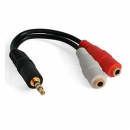 StarTech Cable MUY1MFF 6 Stereo Splitter Cable 3.5mm Male to 2x3.5mm Female Retail [Item Discontinued]
