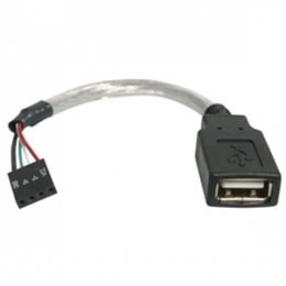 StarTech Cable USBMBADAPT 6inch Cable USB2 A Female to USB Motherboard 4Pin Header Famale/Famale Ret [Item Discontinued]