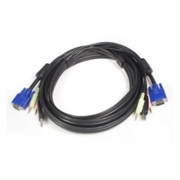 StarTech USBVGA4N1A10 10 ft 4in1 USB VGA KVM Cable with Audio/Microphone Retail [Item Discontinued]