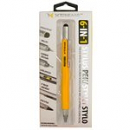 XTREME 6-IN-1 STYLUS PEN - MULTI-TOOL - YELLOW [Item Discontinued]