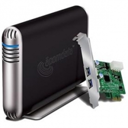 AcomData SMBXXXU3EPCI-BLK 3.5inch Samba USB3.0 SATA Enclosure Kit Retail with Two-Port PCI Express C [Item Discontinued]