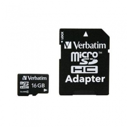 microSDHC 16GB Class 4 w Adap [Item Discontinued]