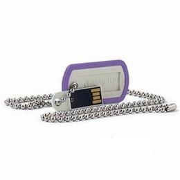 16GB Dog Tag USB Violet [Item Discontinued]