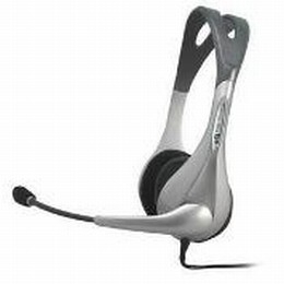 Silver Stereo Headset/Mic [Item Discontinued]