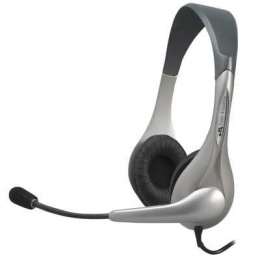 Silver Stereo Headset/Mic [Item Discontinued]