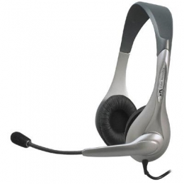 Silver OEM Stereo Headset/Mic [Item Discontinued]