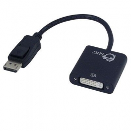 SIIG Accessory CB-DP0P11-S1 DisplayPort to DVI Adapter Converter Brown Box [Item Discontinued]