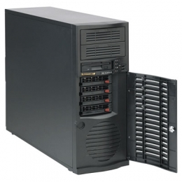 Supermicro Case CSE-733TQ-500B Mid-tower 500W 4 x 3.5inch SAS/SATA 2 x USB Black Retail [Item Discontinued]