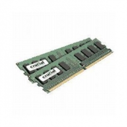 Crucial Memory 4GB Kit (2GB x2) 240-pin DDR2-667 PC2-5300 CT2KIT25672AA667 ECC [Item Discontinued]