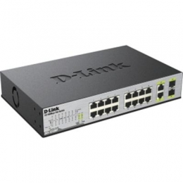 D-Link Network DES-1018MP 16Port 10/100 Unmanaged Desktop/Rackmount PoE+ Switch Retail [Item Discontinued]