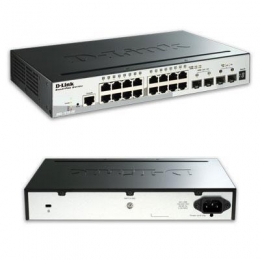 D-Link Network DGS-1510-20 SmartPro 16Port Switch with 2 SFP and 2 10GbE SFP+ Retail [Item Discontinued]