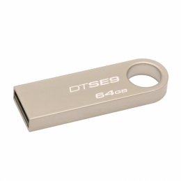 Kingston Technology 64GB Datatraveler Flash Drive USB 2.0 SE9 Metal Casing - DTSE9H/64GB [Item Discontinued]