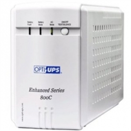 Opti-UPS UPS ES800C USB Automatic Voltage Regulator AVR 8Outlets 800VA 480W 110/120V 50/60Hz 4ms Whi [Item Discontinued]