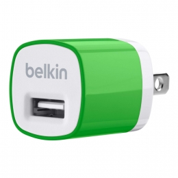 Belkin iPhone Micro Wall Charger Green - F8J017ttGRN [Item Discontinued]
