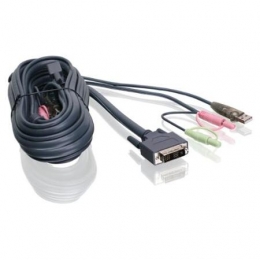 IOGEAR Cable G2L7D02UI 6feet Single Link DVI-I USB KVM Cable Retail [Item Discontinued]