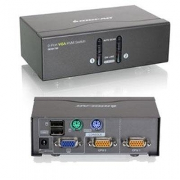 IOGEAR Network GCS1722 KVM Switch 2Port VGA/PS2 and USB Retail [Item Discontinued]
