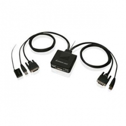 IOGEAR Network GCS922U 2Port USB DVI Cable KVM Switch Retail [Item Discontinued]