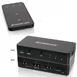 IOGEAR Accessory GHDSW3 3-Port HD Audio/Video Switch with Remote Retail [Item Discontinued]