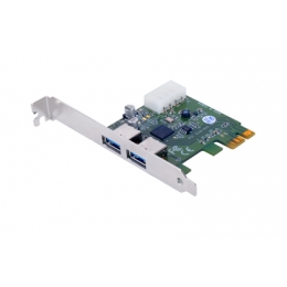 Sans Digital IO Card HA-SAN-2U3PCIE 2 Port USB 3.0 PCI Express 2.0x1 Host Adapter Retail [Item Discontinued]