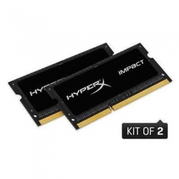 KINGSTON 16GB 2133MHZ DDR3L CL11 SODIMM (KIT OF 2) 1.35V HYPERX IMPACT BLACK [Item Discontinued]