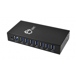 SIIG Network Accessory ID-US0511-S1 7-Port Industrial USB 3.0 Hub with 15KV ESD Protection Brown box [Item Discontinued]